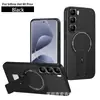 Adequado para Capa de Celular Magnética Padrão Fibra de Carbono para Transsion Hot 70 com Cobertura Total, Suporte para Note60, Capa Protetora Anti-Queda