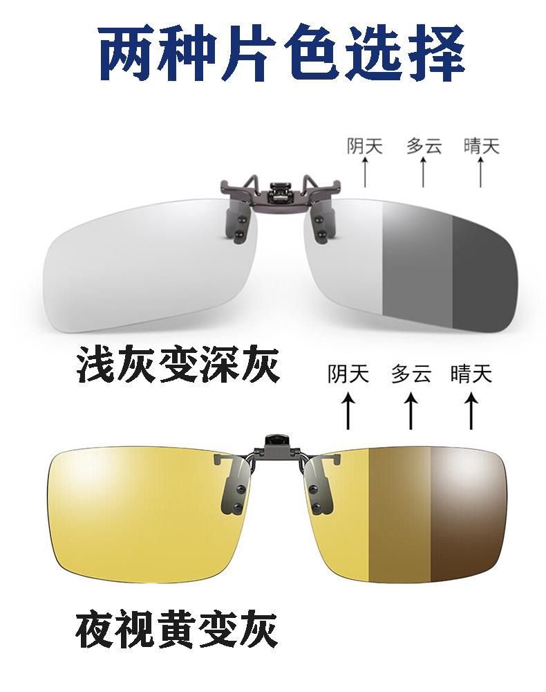 夹片偏光太阳镜
