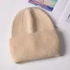 Nuevo Gorro de Punto Cálido para Otoño e Invierno, Moderno Gorro de Lana Mezclada Cachemir con Protección para Orejas, Circunferencia de Cabeza Grande, Gorro Versátil para el Frío, Cara Pequeña