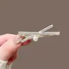 Pinza para el Cabello de Cruz de Pedrería para Mujer 2026 Nuevo Estilo Moño Pinza Lateral de Alto Nivel Pinza de Pato Pasador Accesorio para el Cabello