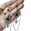 Pendientes de Cadena de Cruz Gótica Retro Harajuku Personalidad Ins de Moda Europeos y Americanos Venta Directa de Fábrica de Halloween