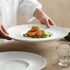 Plato para espagueti plato para comida occidental vajilla de restaurante especializado plato de cerámica de alta gama para bistec plato de concepto artístico plato para postre