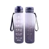 Taza de Agua Deportiva de Plástico Tritan Resistente a Altas Temperaturas, Gran Capacidad 1000ml, Taza Espacial para Fitness, Portátil