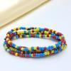 Cadena Corporal Transfronteriza Europea y Americana con Cuentas de Vidrio, Cadena de Cintura de Joyería Hecha a Mano Elástica con Accesorios de Colgante de Pez Mano Mágica a la Moda