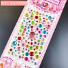 Calcomanías para Niños Gema Cristal Acrílico Diamante Calcomanías Niñas Decorativas Creativas DIY Kindergarten Calcomanías de Bonificación