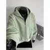 Cárdigan con capucha casual de peso pesado estilo americano, corte extragrande, sudadera de felpa de 480g, diseño deconstruido para hombre, corte holgado