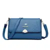 Nuevo Bolso de Mano de Comercio Exterior Transfronterizo, Bolso de Hombro con Relieve de Cuero Suave, Bolso Cruzado para Señoras de Mediana Edad, Regalo al por Mayor para Mamá
