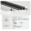 Canal de Luz Lineal LED Carcasa Luz Lineal para Gabinete Empotrado Canal de Luz Lineal Tira de Luz Decorativa de Aleación de Aluminio Fabricante de Canal de Aluminio