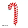 Decoraciones navideñas globo Papá Noel muleta globo caramelo película de aluminio Fiesta Festiva set de globos para fiesta