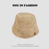 Sombrero de Mujer Otoño e Invierno Letra Sombrero de Cubo Peludo Calidez Engrosada Protección para las Orejas Muestra la Cara Pequeña Versión Coreana Más Fácil de Combinar Sombrero de Pescador Casual