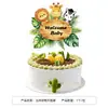 Conjunto Descartável de Louça de Mesa com Tema de Desenho Animado para Festa de Aniversário Infantil, Incluindo Decorações de Festa em Placa de KT, Pratos de Papel, Copos e Conjunto de Toalha de Mesa
