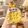 Diversão de Feriado Wild Press and Push Brinquedo Descompressor Pingente Chaveiro Fofo Divertido Pingente para Bolsa de Meninas