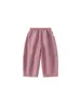 Calças casuais femininas Bangxuan, calças compridas lisas para bebês, roupas simples para crianças, calças versáteis para meninos, agasalhos para bebês, calças de corte reto