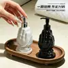 Fragrância Bergamota Formato de Fruta Dispenser de Sabonete Líquido para Higienização das Mãos Garrafa Criativa Tipo Pressão para Banheiro Chuveiro Garrafa de Loção Recarregável