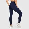 Calça Legging de Yoga Sem Costura Cintura Alta Estilo Europeu e Americano, Controle de Barriga, Levanta Bumbum, Justa para Esportes ao Ar Livre, Fitness para Mulheres