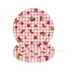 Plato de Papel de Dibujos Animados Rojo Cereza Nuevo Transfronterizo Decoración de Cumpleaños Fruta Servilleta Set Temático de Fiesta Diseño