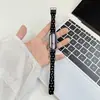 Correa de Cuero de Puntos Pequeños Estilo Coreano Adecuada para Xiaomi Mi Band 11/8/9 NFC, Pulsera de Moda y Versátil para Hombres y Mujeres