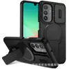 Adequado para Samsung S26Fe Capa de Celular Protetora com Janela Deslizante S25Ultra Suporte Magnético A18 Capa Protetora Anti-Queda