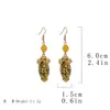 Pendientes Artísticos Retro Asimétricos de Corazón de Joyería Vintage de Segunda Mano Pendientes Trendy Coloridos de Perla de Vidrio Resistentes