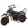 Modelo de Carro de Motocicleta Retrô Decorações para Sala de Estar Armário de Vinho Sensação de Alto Padrão Artesanato de Metal Ferro Ornamentos