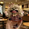 Muñeca de Cáscara de Fruta Producto Terminado, Colgante Carrillón de Viento de Cáscara de Fruta, Muñeca de Vaina de Frijol Artesanía Terminada, Colgante Hecho a Mano Lindo-Feo
