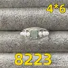 Anel de Pedra de Uva Natural com Cravação de Gema Verde Oval Cabochão 4*6mm, Tamanho Ajustável, Design Original Tendência