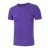2022 verano 230g licra manga corta slim cuello en V camiseta estilo coreano color sólido en stock mayoreo ropa juvenil para hombre