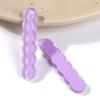 Diadema geométrica ovalada con tira de onda semipermeable y brillo brillante para mujer, pasador, parche de resina, accesorios para joyería DIY, venta al por mayor