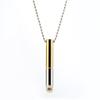 Colgante de Meditación Mindfulness Ajuste de Color Múltiple Joyería de Descompresión para la Respiración Accesorios de Collar de Acero Inoxidable Silbato Cilíndrico Exquisito