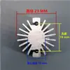 Perlas de Lámpara LED Cob, Luminarias LED, Disipadores de Calor Sólidos Redondos con Forma de Girasol, Placas Conductoras de Calor de Aleación de Aluminio Extruido
