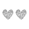 Pendientes Dulces de Corazón Roto para Mujer, Simples y Versátiles, Pendientes de Diseño de Nicho, Pendientes de Lujo Accesible Estilo Ins