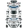 Adecuado para BMW Serie 7 F01F02 de antiguo a nuevo G11G12 modelo deportivo tardío versión recortada barra delantera y trasera gran contorno