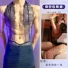 Lóbulo Lencería Sexy Nuevo Encaje Ajustado Body ajustado Ropa de dormir sexy Transparente Hueco Ajustado para Hombre Body Completo Venta al por Mayor