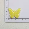Gelatina Artificial Colorida Mariposa DIY Accesorios de Resina Tocado Pasador Agujero Decoración de Zapatos Llavero Colgante Material
