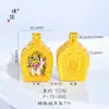 Colar com Pingente de Raposa de Nove Caudas em Ouro Areia Estilo Similar da Loja de Ouro Puzuo, Estilo Étnico, Pintado à Mão, Estéreo, Colar Thangka