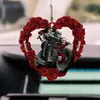 Decoración de Halloween transfronteriza pareja de calaveras góticas colgante estilo amor acrílico plano adornos para coche