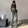 Jeans de Cintura Alta Pierna Ancha Estrecha para Mujer Otoño e Invierno 2024 Nuevos Pantalones Rectos Holgados Retro Adelgazantes