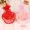 Moda estilo pastoral Rattan tecido cesta de armazenamento diy handmade laço tecido cesta festiva casa doce cesta