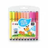 Set de 24 Plumas Acuarela de Escritura Suave para Estudiantes de Preescolar y Primaria, Lápices de Colores Lavables para Arte Hecho a Mano, Gran Capacidad
