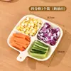 Plato para Sazonar Hot Pot de Pared, Salsa para Mojar Salsa de Soja, Organizador de Almacenamiento para Guarniciones, Utensilios de Cocina, Plato para Guarniciones, Plato Pequeño Dividido