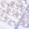 Contas de lanterna UV coloridas vivas seção de revestimento UV destaque contas mágicas penduradas cubo de água de diamante acessórios de pendurar para carro DIY