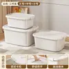 Caja de almacenamiento, uso doméstico, forma cuadrada, para bocadillos y juguetes, organizador de escritorio, plástico, con asa y tapa, engrosada, gran capacidad