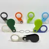 Lupa LED de mano plegable multicolor con luz, lupa de llavero con brújula portátil 10x