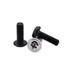 Tornillo de cabeza cruzada redonda de acero al carbono PWM con arandela de hierro negro electrónico con arandela de seguridad tornillo para máquina m1.4m2m3m4m5m6