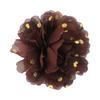 Rollo de lunares florales de alto brillo de 10 cm, adornos de mascota de gasa de lunares, tocado de flor para niños, flor, 32 colores en stock