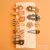 Lindo Set de Pasadores para el Cabello de Dibujos Animados para Niños, Pasadores con Forma de Flor y Animal para Niñas, Accesorios para el Cabello para Estudiantes al por Mayor