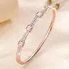 Joyería Transfronteriza Medio Oriente Más Vendido Moda Minimalista Gama Alta Diseño de Nicho Circonita Microincrustada Estilo Ins Pulsera Elegante