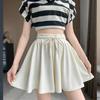 Shorts Estilo Ballet Feminino Verão Esportivo Casual Calças de Perna Larga Anti-luz e Cintura Alta Emagrecimento Plissado Minnie Hot Pants