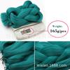 Fábrica de Xuchang 165g ultra raid Color Fibra Química Trenza Grande Trenza Trenza Sucia trenza presión