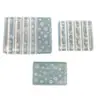 Molde para Uñas con Alta Transparencia Nieve en Relieve Cadena de Perlas Navideñas Accesorios para Uñas Portátiles DIY Resistente a Altas Temperaturas de Grado Alimenticio